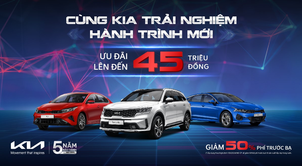 ƯU ĐÃI 50% PHÍ TRƯỚC BẠ, CƠ HỘI SỞ HỮU XE VỚI MỨC GIÁ HẤP DẪN