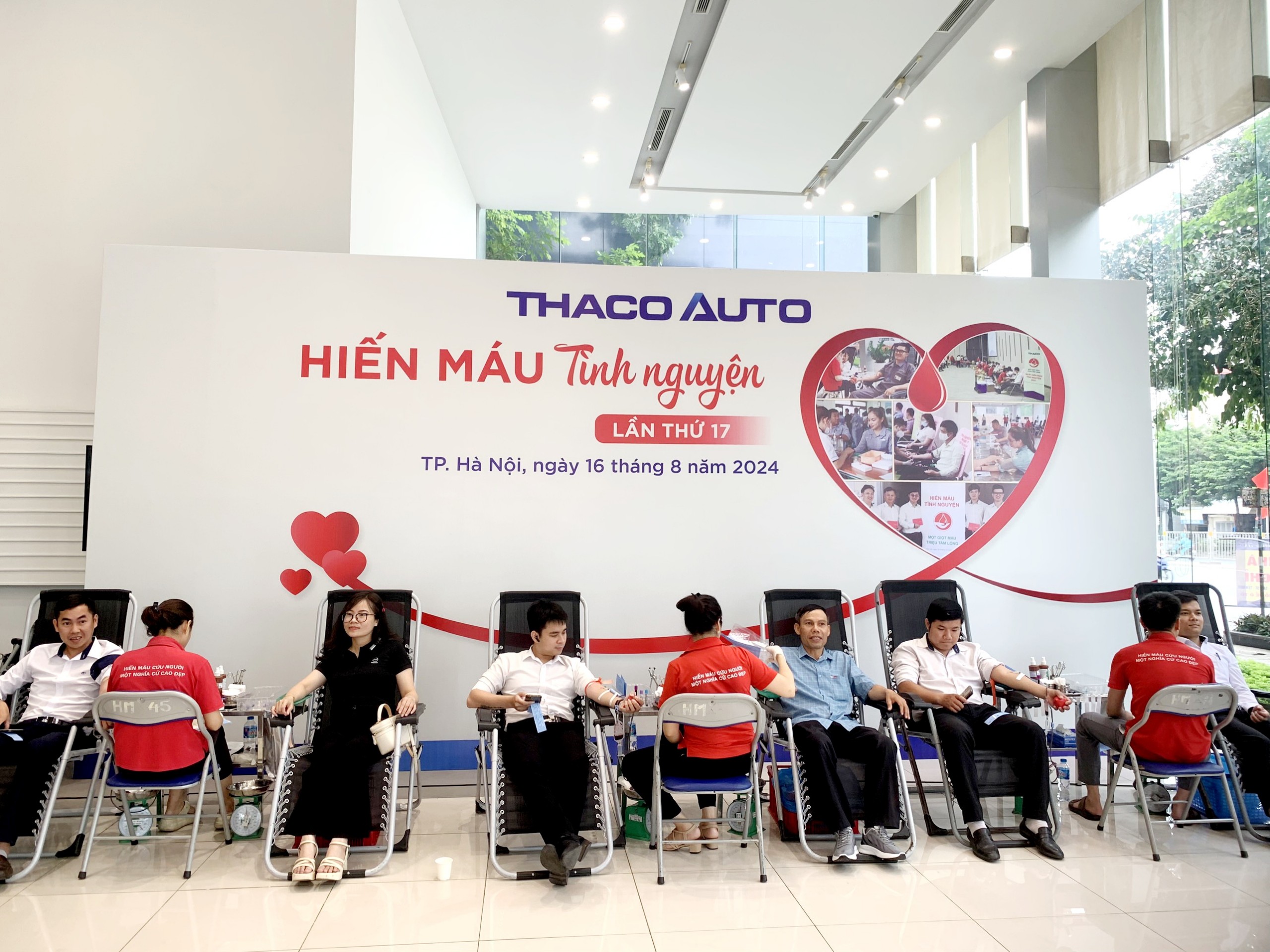 Hiến máu tình nguyện lần thứ 17 năm 2024 tại  THACO AUTO PHẠM VĂN ĐỒNG